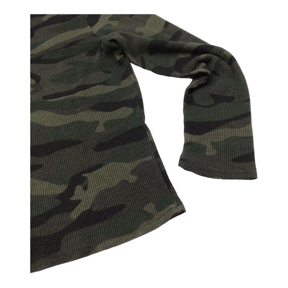 RDI Womens Medium Thermal Top Camouflage Camo Long Sleeve Green Pullover NWOT - Picture 8 of 16